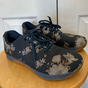 Unisex Blue Floral NoBull Sneakers